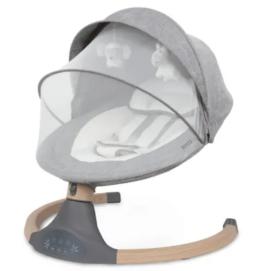 Kidwell, Luxi, bujaczek leżaczek 2w1, elektryczny, dark melange, wooden