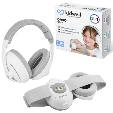 Kidwell, Orso, słuchawki wygłuszające 2w1, gray
