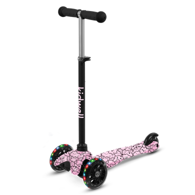 Kidwell, Uno, hulajnoga 3-kołowa LED, balansowa, clouds