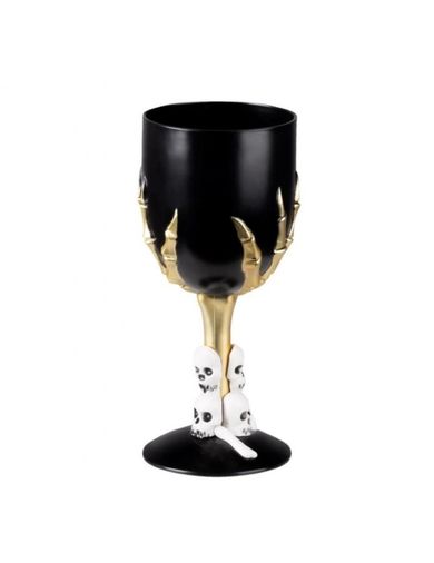 Kielich czarownicy, Halloween, czarny, 18 cm