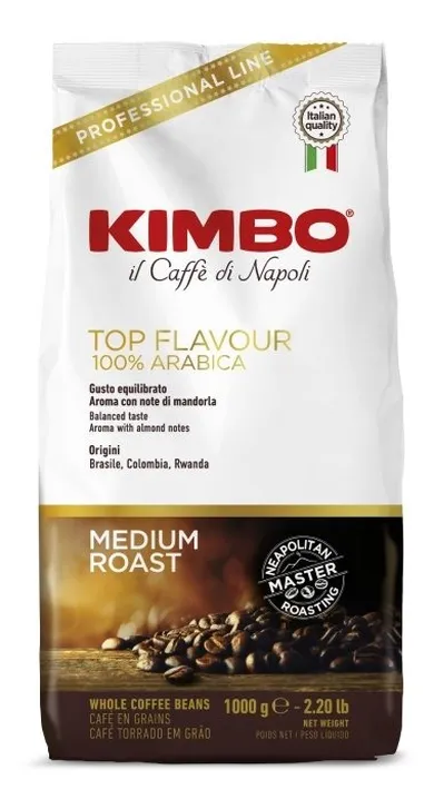 Kimbo, kawa ziarnista Top Flavour, 1 kg