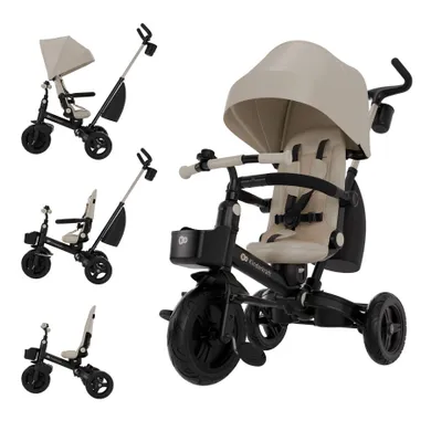 Kinderkraft, Aveo 2 Plus, rowerek trójkołowy 6w1, Beige