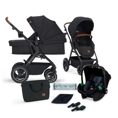 Kinderkraft, B-tour, Mink Pro, wózek wielofunkcyjny 3w1, Black