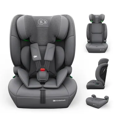 Kinderkraft, Comfort Up 2 Plus, i-Size, fotelik samochodowy, grey, 100-150 cm