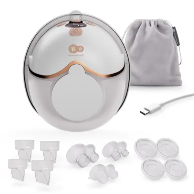 Kinderkraft, Hands-Free, pojedynczy laktator MamaFlow, gold