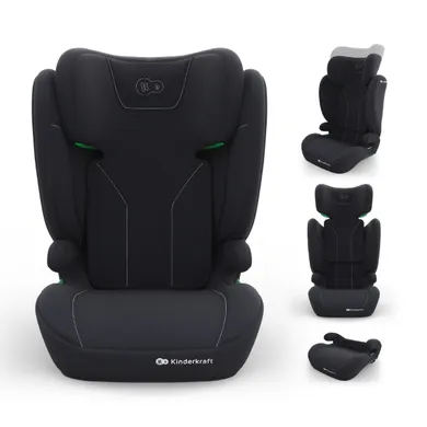 Kinderkraft, I-Spark 2 Plus, i-Size, fotelik samochodowy, black, 100-150 cm