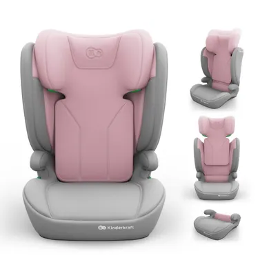 Kinderkraft, I-Spark 2 Plus, i-Size, fotelik samochodowy, pink, 100-150 cm