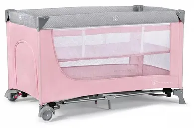 Kinderkraft, Leody, łóżeczko turystyczne, Pink