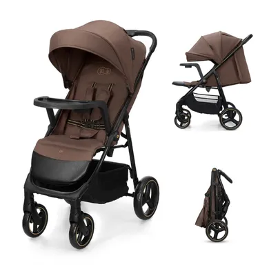 Kinderkraft, Trig 3, wózek spacerowy z tacką, Velvet Mocca