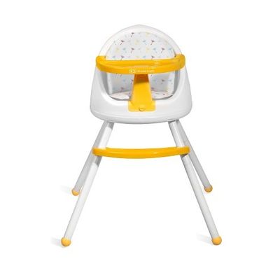 Kinderkraft, Tutti, krzesełko do karmienia 4w1, żółte
