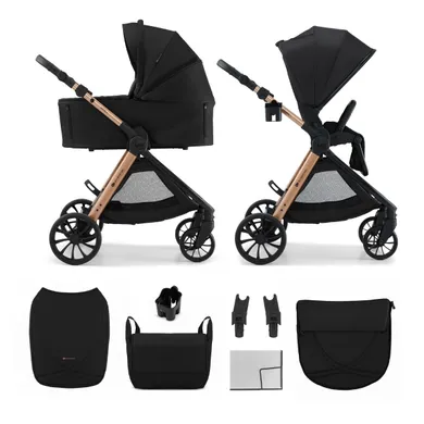 Kinderkraft, Vesto 2, wózek wielofunkcyjny 2w1, black