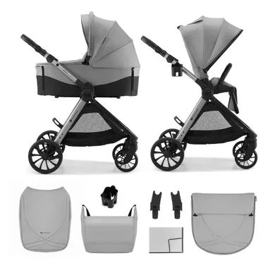 Kinderkraft, Vesto 2, wózek wielofunkcyjny 2w1, gray