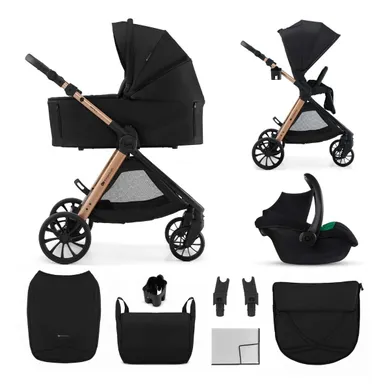 Kinderkraft, Vesto 2, wózek wielofunkcyjny 3w1, black