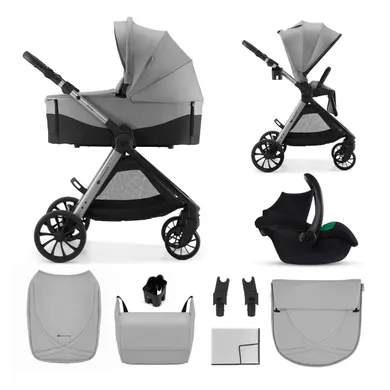 Kinderkraft, Vesto 2, wózek wielofunkcyjny 3w1, gray