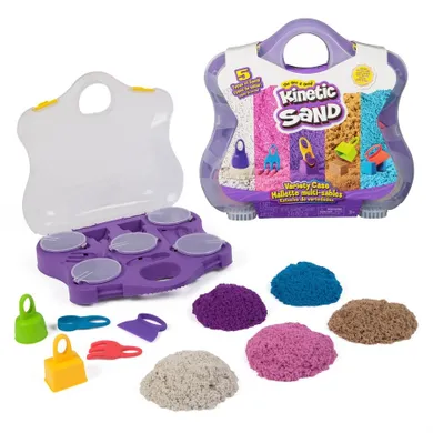 Kinetic Sand, piasek kinetyczny w walizce, 5 kolorów