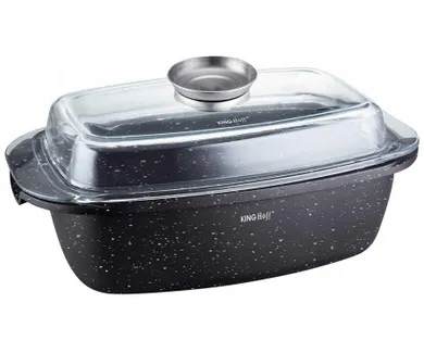 Kinghoff, brytfanna marmurowa z pokrywką, 5,5l