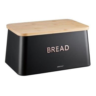 Kinghoff, chlebak z deską do krojenia, stalowy, KH-1948