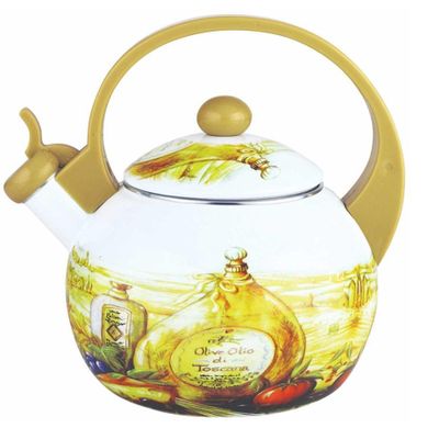 Kinghoff, czajnik emaliowany z gwizdkiem, 2l, KH-3700