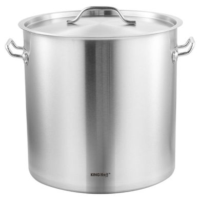 Kinghoff, garnek gastronomiczny z pokrywą, stalowy, 71l, KH-1967