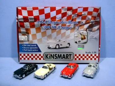 Kinsmart, Mercedes Benz, pojazd metalowy, 1:36, 12 cm, 1 szt.