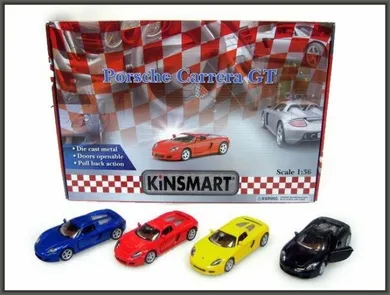 Kinsmart, Porsche Carerra, pojazd metalowy, 12 cm