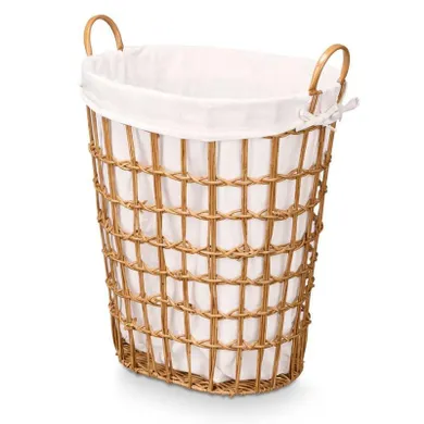 Kipit, kosz na pranie z materiałowym wkładem i uchwytami, 58 cm