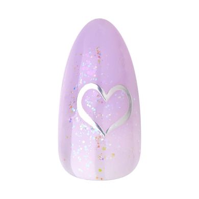 Kiss, sztuczne paznokcie na klej, Gel Fantasy Jelly, One Day Jelly, Purple, Medium Almond