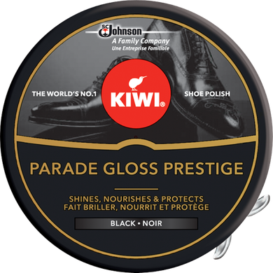 Kiwi, Parade Gloss Prestige, pasta do butów w puszce, czarna