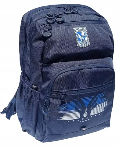 KKS Lech, plecak, 2-komorowy, granatowy, 1922 Skrzydełka BS