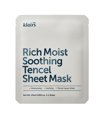 Klairs, Rich Moist Soothing Tencel Sheet Mask