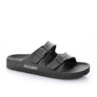 Klapki damskie, czarne, Fitclog