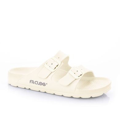 Klapki damskie, ecru, Fitclog