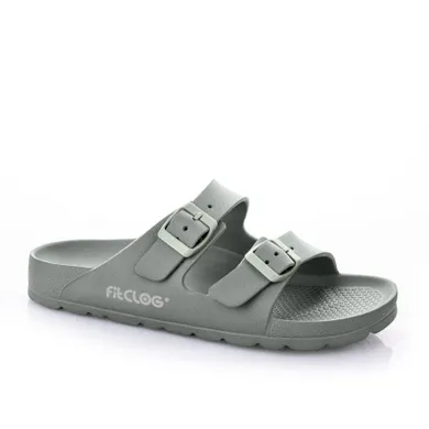 Klapki damskie, zielone, Fitclog