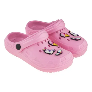 Klapki dziewczęce, różowe, BBS Shoes