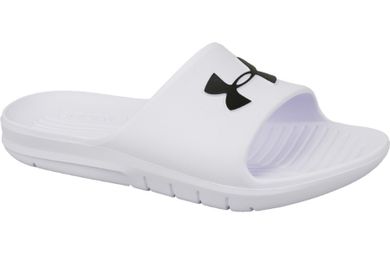 Klapki męskie, białe, Under Armour Core PTH Slides
