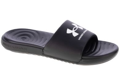 Klapki męskie, czarne, Under Armour Ansa Fixed Slides