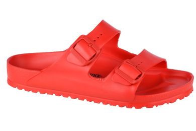 Klapki męskie, czerwone, Birkenstock Arizona