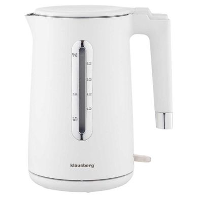 Klausberg, czajnik elektryczny, biały, 1,7l