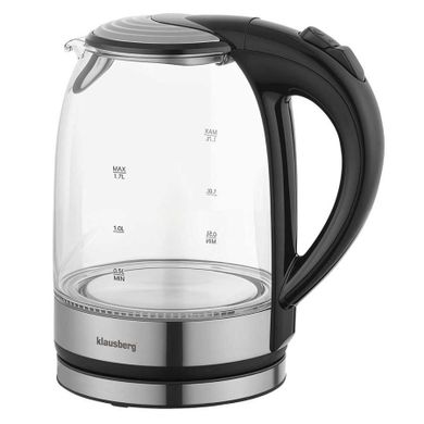 Klausberg, czajnik elektryczny szklany LED, 1,7l