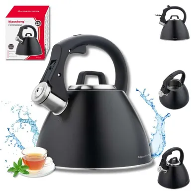 Klausberg, czajnik stalowy z gwizdkiem, 2,5l, kb-7952