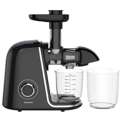 Klausberg, sokowirówka, wyciskarka wolnoobrotowa, czarna, KB-7866