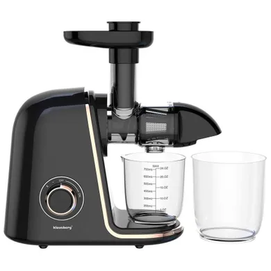 Klausberg, sokowirówka, wyciskarka wolnoobrotowa, czarna, KB-7867