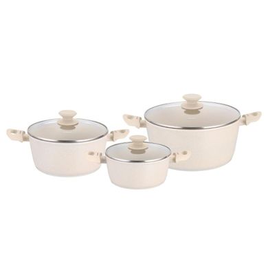 Klausberg, zestaw garnków marmurkowych, 6 elementów, kb-7961