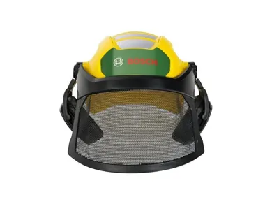 Klein, Bosch, kask drwala z przyłbicą ochronną i nausznikami