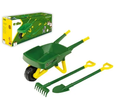 Klein, John Deere, taczka z łopatką i grabkami