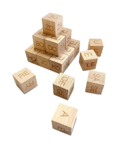 Klocki edukacyjne. Sylaby otwarte (duże litery)