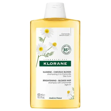 Klorane, Brightening Shampoo, rumiankowy szampon ożywiający kolor do włosów blond, 400 ml