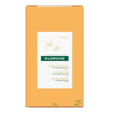 Klorane, Cold Wax Strips, plastry do depilacji nóg, 6 szt.
