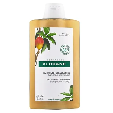 Klorane, Nourishing Shampoo, odżywczy szampon do włosów z mango, 400 ml