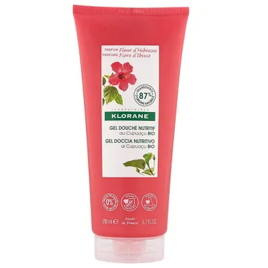 Klorane, Nourishing Shower Gel, odżywczy żel pod prysznic, Fleur d'Hibiscus, 200 ml